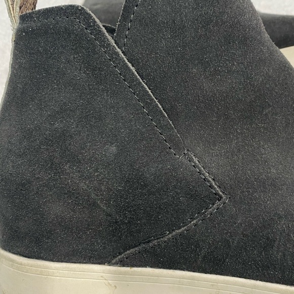 Women’s Dolce Vita Dark Gray Step-in Suede Snakeskin Trim Ankle Booties Boots 9M - Picture 11 of 12